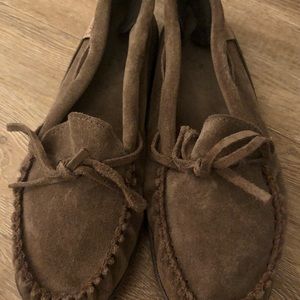 Laurentian Chief Chocolate Brown Mocassins size 10